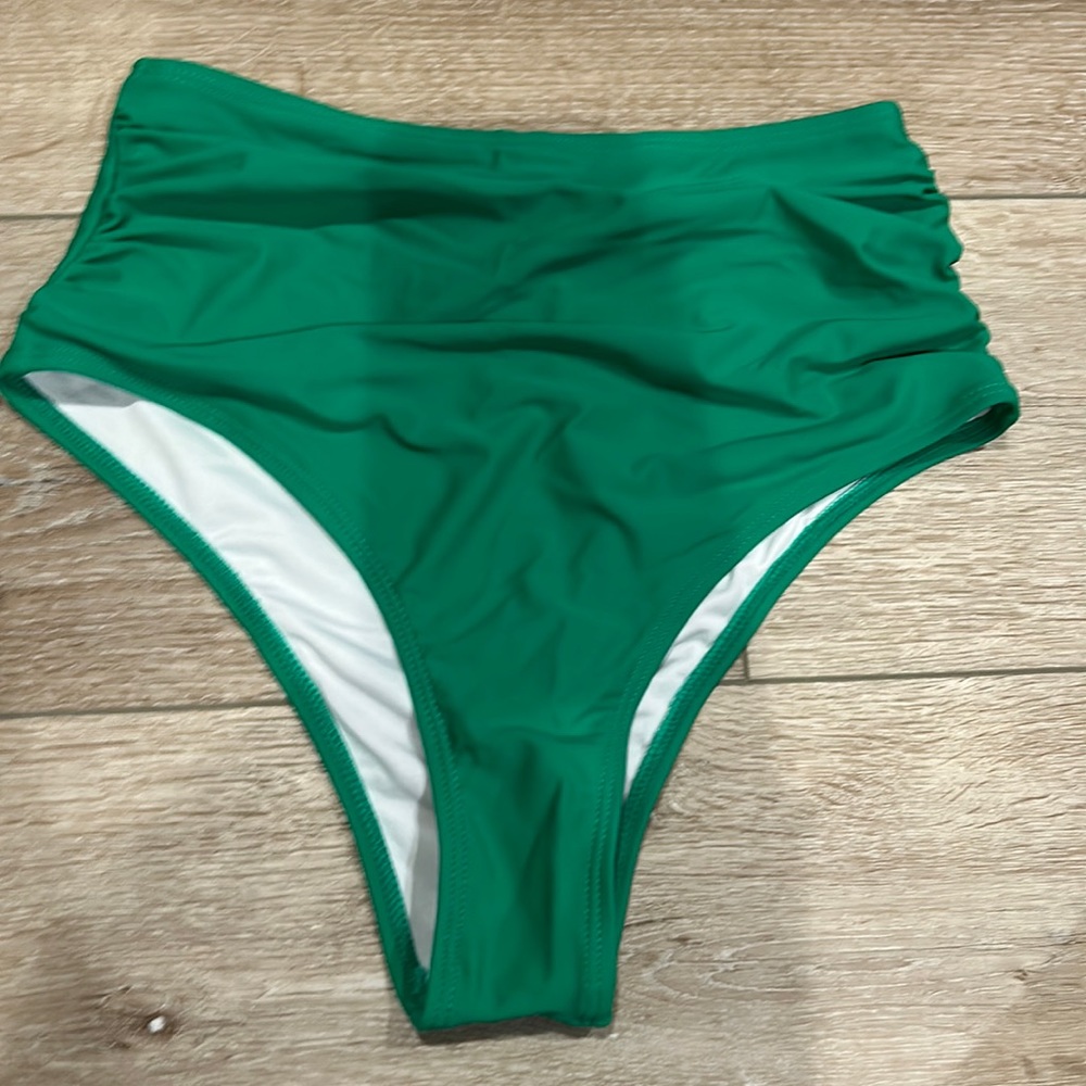 Cupshe, swimsuit bottom, small, green